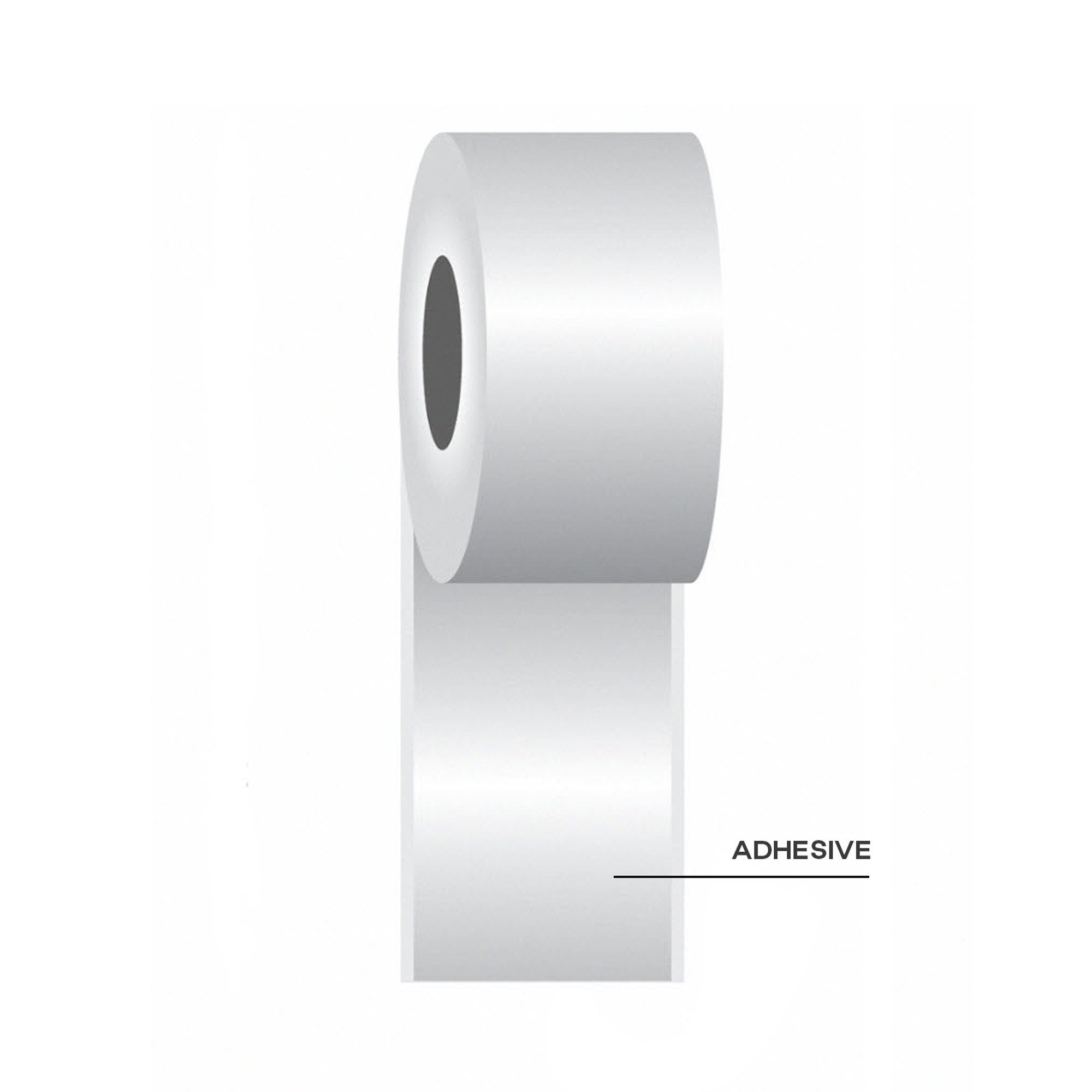 58 mm X 65 m (213') Weigh Scale Sticky Linerless Thermal Label Rolls (36 Rolls)