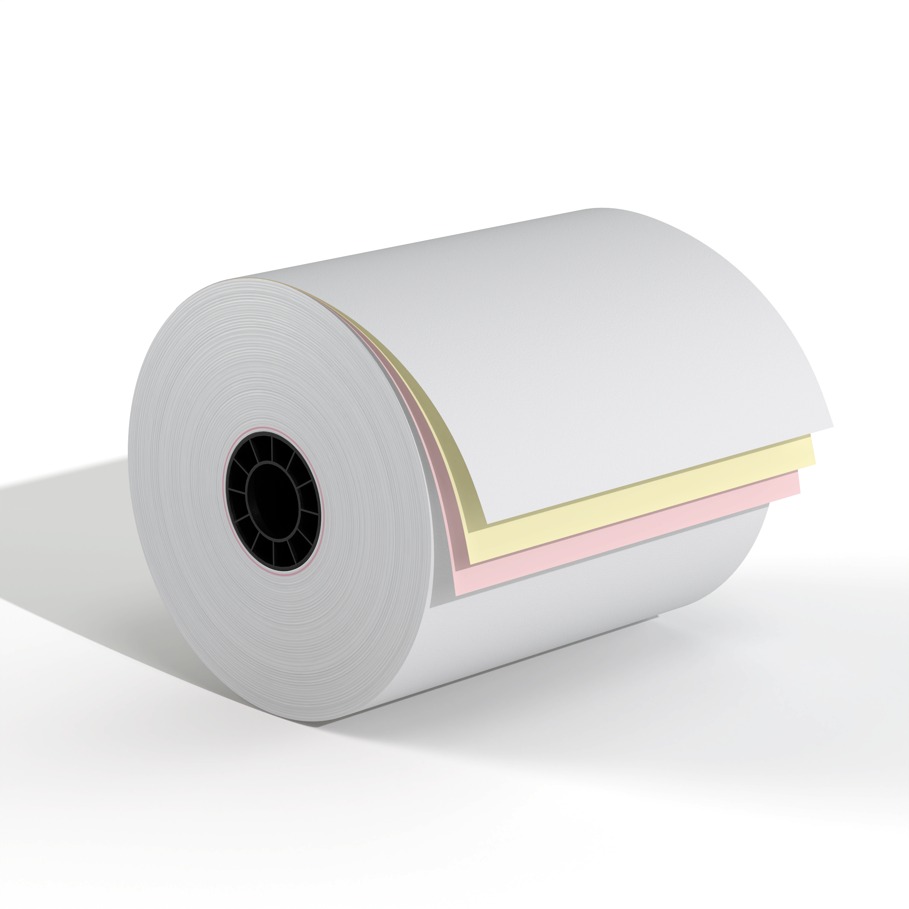 3" x 65' 3-Ply Carbonless Paper Roll (Ribbon Required)