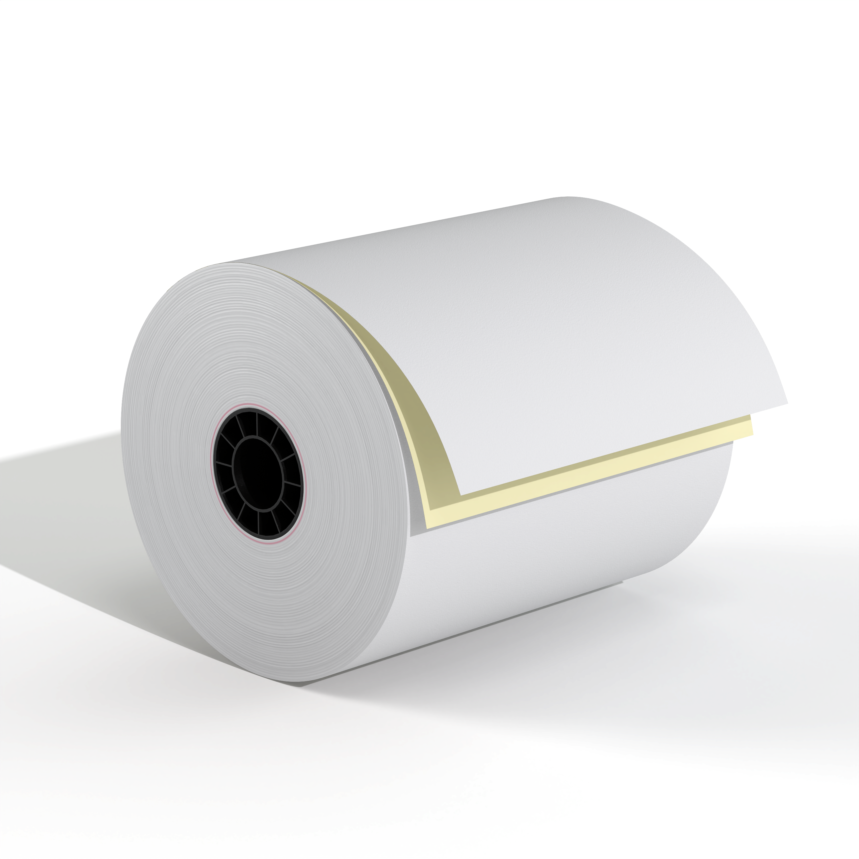 3" X 90' 2-Ply Carbonless Paper Roll (Ribbon Required)