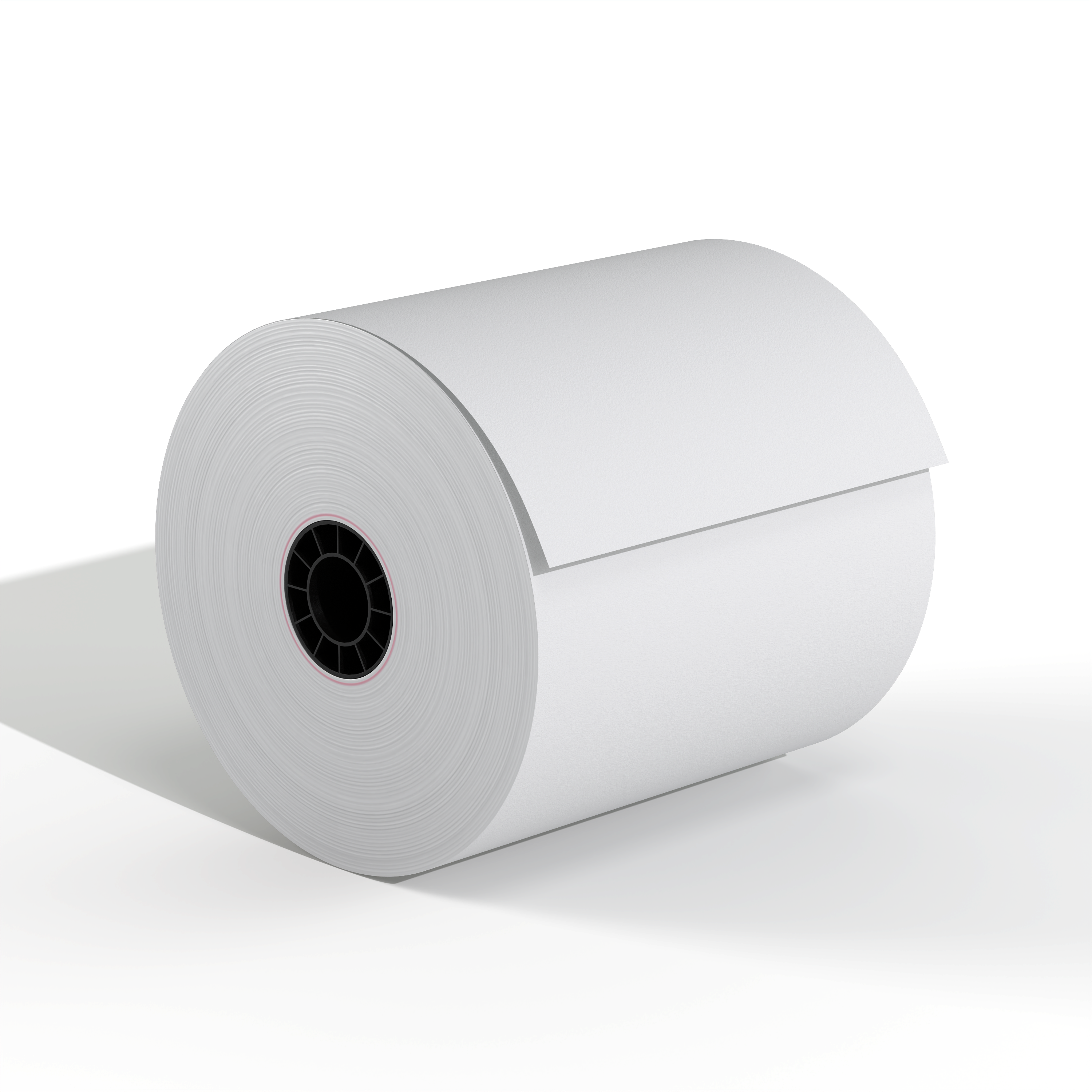 3" x 165' 1-Ply White Bond Paper Roll (50 Rolls)