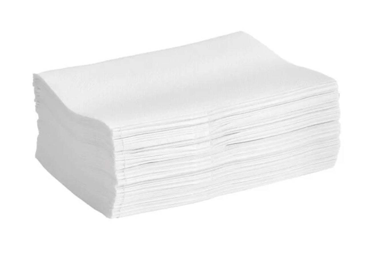 8"x 6.5" Interfold (White) Dispenser Napkin, 6,000/Case